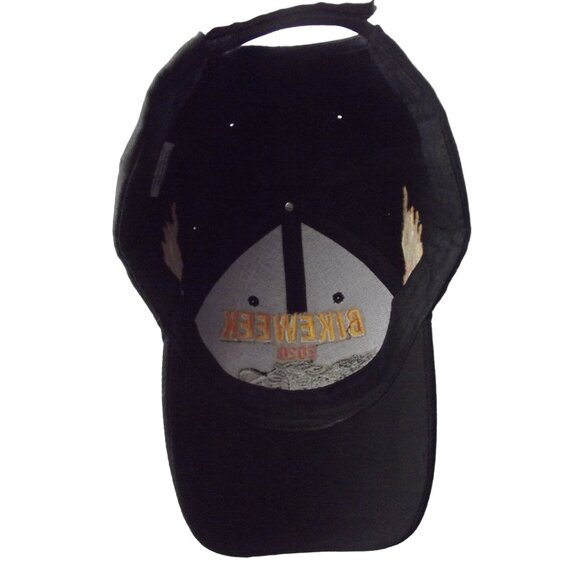 BIKE WEEK Hat 2020 Mrytle Beach black gold baseball cap Adjustable Strapback - Picture 3 of 8